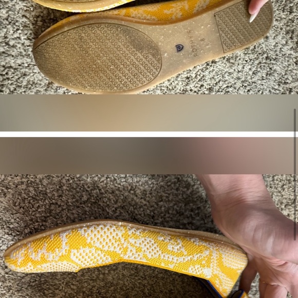 Rothys Yellow and White Daisy Floral Print
Square Flats size 8, Like new - Picture 2 of 3